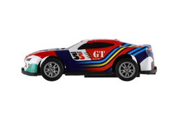 Auto závodní 6ks plast 7cm na zpětné natažení v sáčku