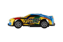 Auto závodní 6ks plast 7cm na zpětné natažení v sáčku