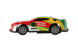 Auto závodní 6ks plast 7cm na zpětné natažení v sáčku