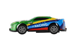 Auto závodní 6ks plast 7cm na zpětné natažení v sáčku