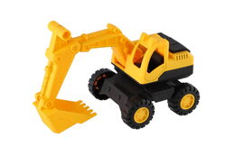 Auto stavební 3ks plast 12cm na volný chod v krabičce 14,5x30x7cm