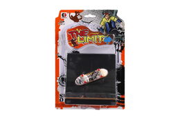 Skateboard prstový šroubovací s rampou plast různé druhy na kartě 20x29x7cm