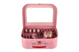 Čajová sada nádobí plech 15ks v kufříku 29x20x10,5cm