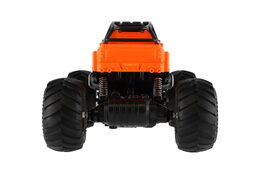 Auto RC pick up Off road terénní plast 23cm 2,4GHZ na baterie se světlem oranžový v krab. 30x15x19cm