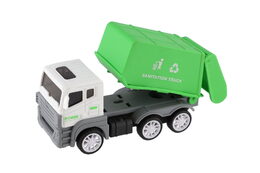 Auto stavební nákladní plast 14cm na setrvačník 5 druhů 10ks v boxu