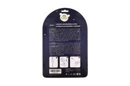Parašutista figurka s padákem létající svítící látka/plast  12cm na baterie 2 barvy na kartě