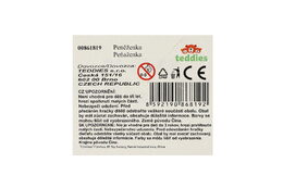 Peněženka dívčí zvířátko látková s flitry 10x10cm s doplňky do vlasů 4 druhy v sáčku 8ks v boxu