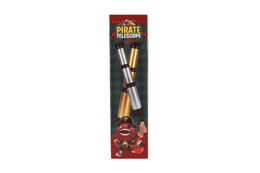 Dalekohled pirátský plast 19cm 2 barvy v krabičce 5x19x5cm 8ks v boxu