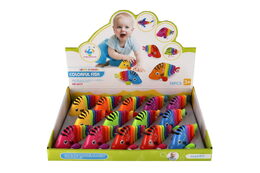 Rybka/Ryba na klíček plast 11cm mix barev 14ks v boxu