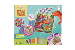 Kreativní sada diamantové malování Dinosaurus s nalepovacími diamanty v krabici 21x18x6cm