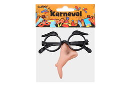 Sada čarodějnice plast nos + brýle v sáčku karneval