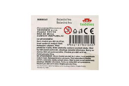 Hra balanční herkules mini dřevo 26ks 3 barvy v krabičce 21x19x3,5cm