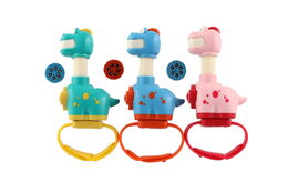 Projektor dinosaurus na ruku plast 11cm na baterie 3 barvy na kartě 12 ks v boxu