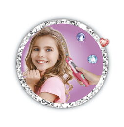 Třpytivé diamanty do vlasů s aplikátorem plast 18x4cm s doplňky v krabičce 22x12x5,5cm