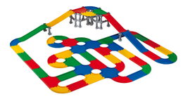 Mosty a silnice 3D plast v krabici 58x39cm