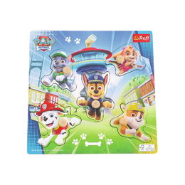 Vkládačka/Puzzle deskové obrysové Tlapková patrola/Paw Patrol 22x22cm ve fólii 18m+