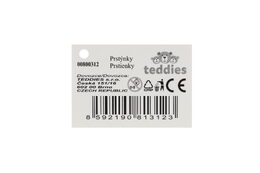 Prstýnek/Prstýnky plast 8ks nastavitelná velikost 2 barvy v krabičce ve tvaru mušle 12ks v boxu