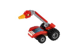 Stavebnice zásahová vozidla hasiči plast 7cm mix druhů v plastové kouli