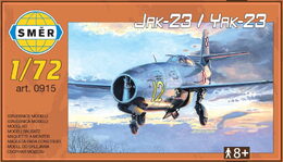 Model Jak-23 plast 12,1x11,2cm v krabici 25x14,5x4,5cm