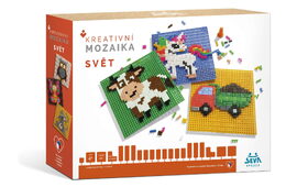 Kreativní mozaika SEVA Svět plast 1450 dílků v krabici 31,5x22,5x7cm