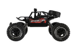 Auto RC Off-Road vypouštějící páru plast 26cm 27MHz dobíjecí pack+baterie se světlem červené v krab.