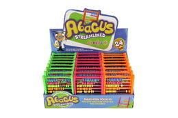 Počítadlo 90 kuliček plast 11x15cm 3 barvy 24ks v boxu