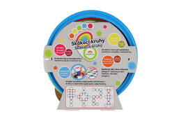 Skákací kruhy barevné plast průměr 27cm kreativní hra v krabici