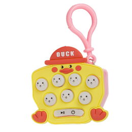 Hra postřehová/paměťová zvířátko plast na baterie se světlem se zvukem mix druhů na kartě 11x16cm