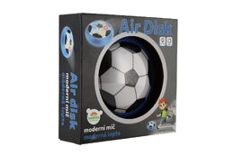 Air Disk fotbalový míč vznášející se plast 14cm na baterie se světlem v krabičce 20x20cm