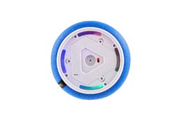 Air Disk fotbalový míč vznášející se plast 14cm na baterie se světlem v krabičce 20x20cm