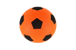 Míč pěnový fotbalový 21cm 2 barvy v síťce