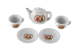 Čajová sada nádobí porcelán v krabičce 18x11,5x3,5cm