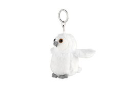 Sova sněžná přívěsek plyš 8x6cm bílá 0m+