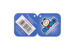 Sova sněžná přívěsek plyš 8x6cm bílá 0m+