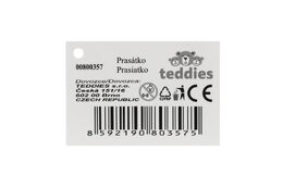 Prasátko na natažení na klíček plast/plyš 8cm 16ks v boxu