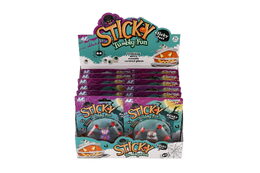 Pavouk lezoucí po skle plast 8x6cm 4 barvy na kartě 12ks v boxu