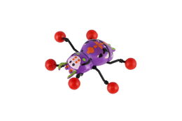 Pavouk lezoucí po skle plast 8x6cm 4 barvy na kartě 12ks v boxu