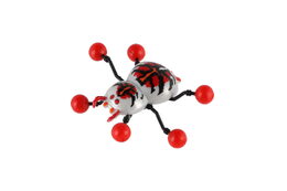 Pavouk lezoucí po skle plast 8x6cm 4 barvy na kartě 12ks v boxu