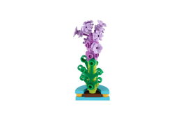 Stavebnice mini květina plast 6cm mix druhů v kouli 12ks v boxu