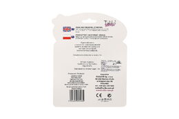 Medvěd plyš 18cm závěs na postýlku/kočárek nat. hrací strojek růžový na kartě v sáčku 0+