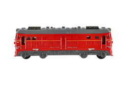 Lokomotiva/Vlak plast 18cm na setrvačník 3 barvy 8ks v boxu