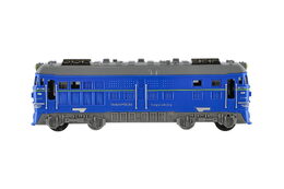 Lokomotiva/Vlak plast 18cm na setrvačník 3 barvy 8ks v boxu