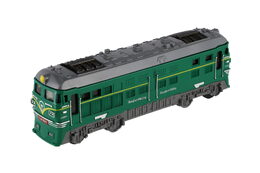 Lokomotiva/Vlak plast 18cm na setrvačník 3 barvy 8ks v boxu