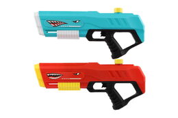 Vodní pistole žralok plast 44cm 2 barvy v sáčku