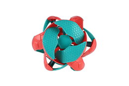 Míček měnící barvu po vyhození vzhůru plast 8cm 3 barvy 12ks v boxu