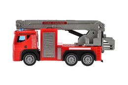 Auto hasiči plast 14cm na zpětné natažení 2 druhy 8ks v boxu