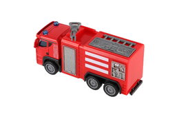 Auto hasiči plast 14cm na zpětné natažení 2 druhy 8ks v boxu