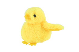 Kuře/Kuřátko plyš 12cm plněné kuličkami žluté 0m+
