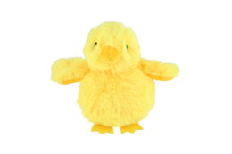 Kuře/Kuřátko plyš 12cm plněné kuličkami žluté 0m+