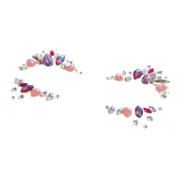 Obličejové zdobící diamanty/kamínky Princezna plast 2 druhy v sáčku 18x17,5cm